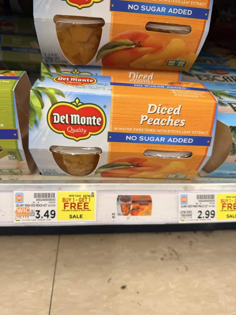 Del Monte Fruit Cup Kroger Shelf image
