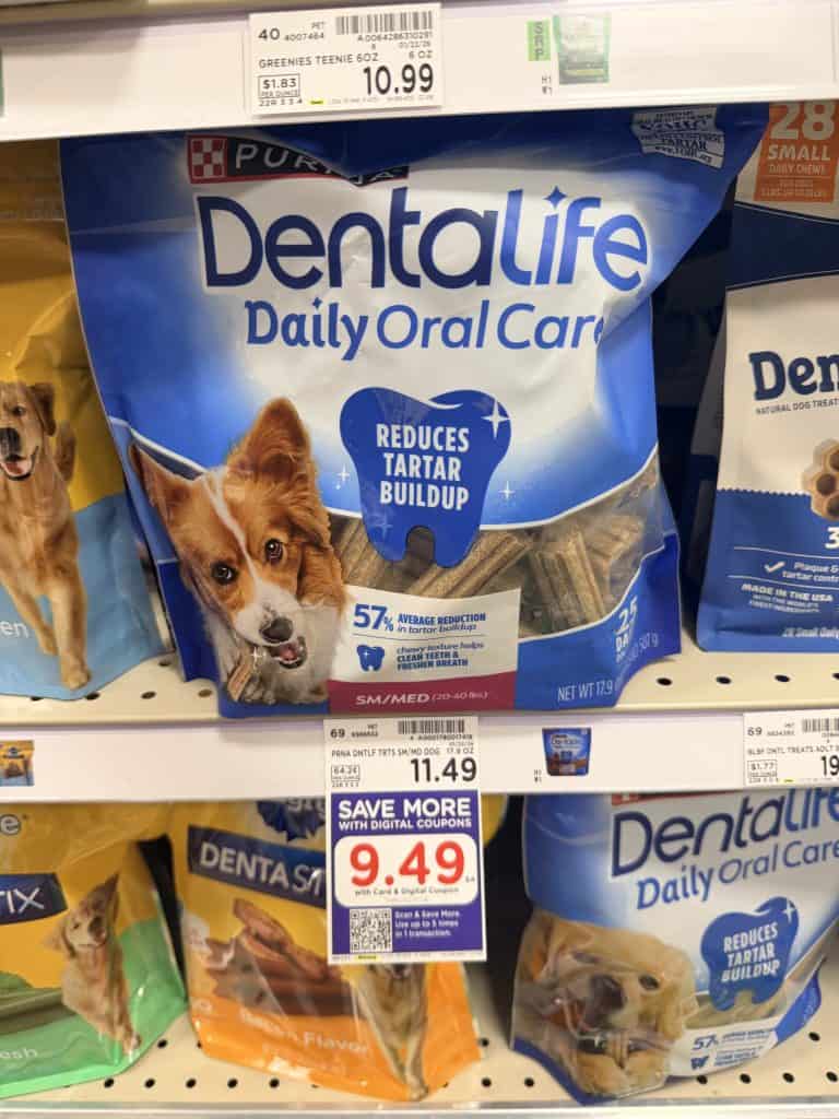 dental Life Dog treats kroger shelf image