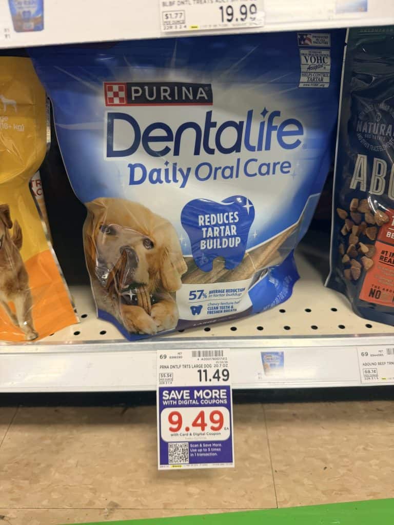 dental Life Dog treats kroger shelf image