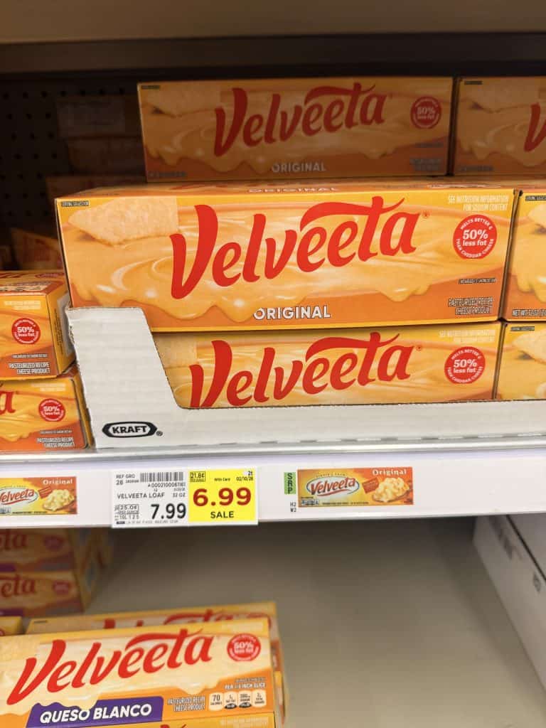 Velveeta Kroger shelf image