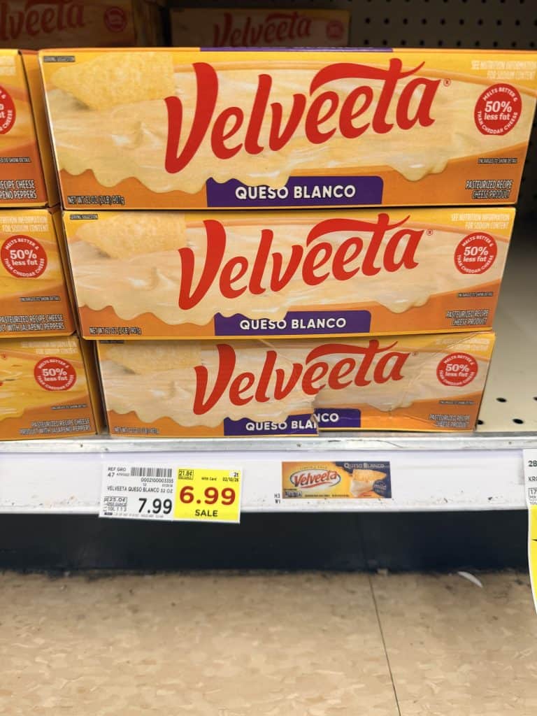 Velveeta Kroger shelf image