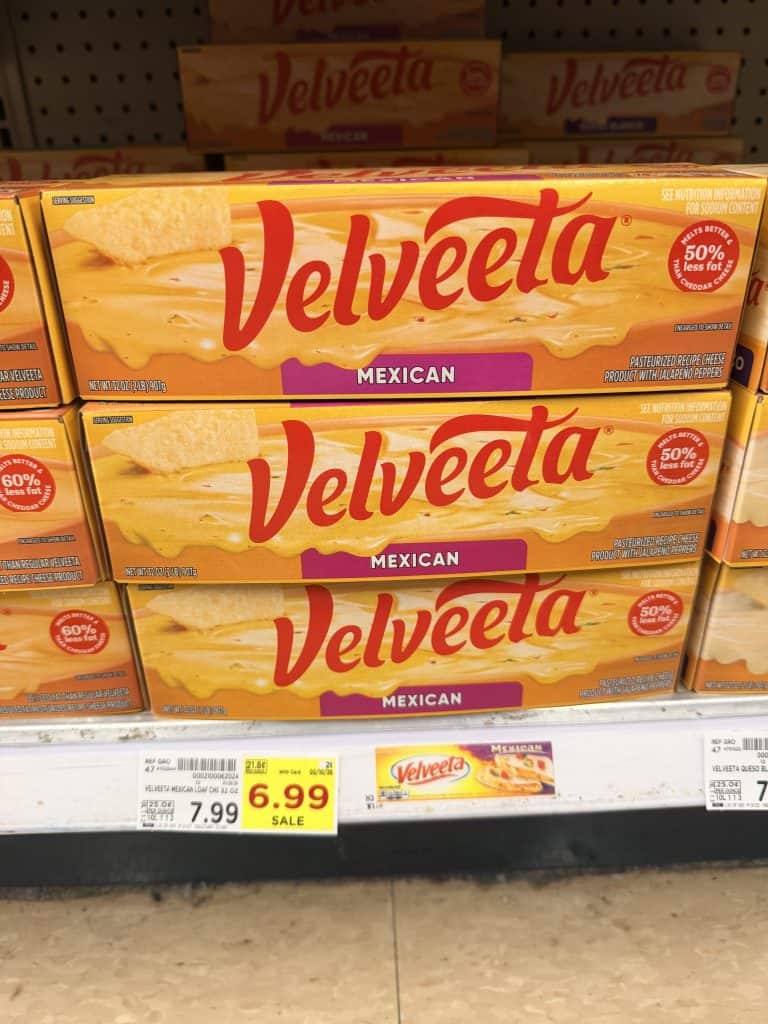 Velveeta Kroger shelf image