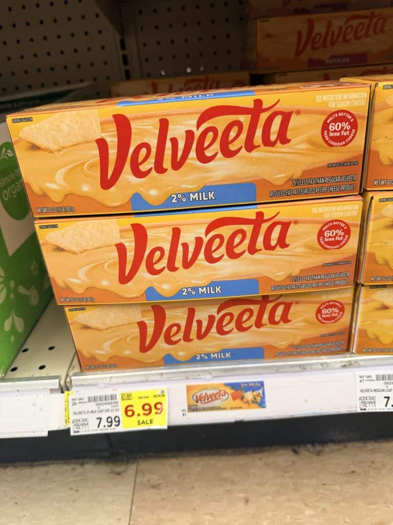 Velveeta Kroger shelf image