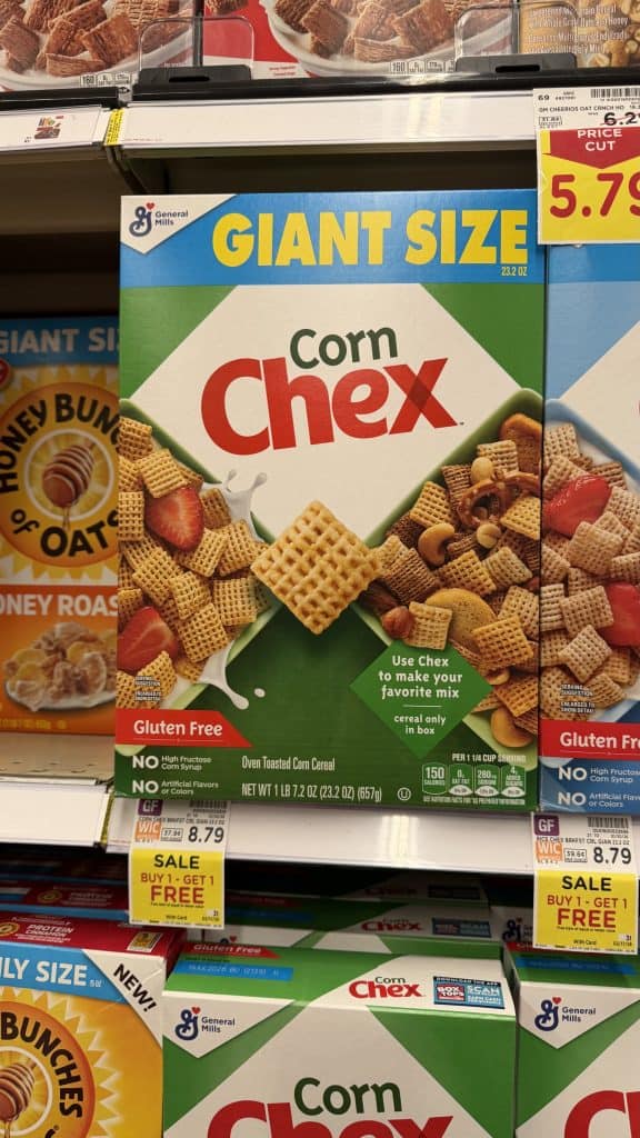General Mills Giant Size Cereal Kroger Shelf image