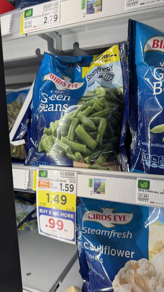 Birds Eye Vegetables Kroger shelf image