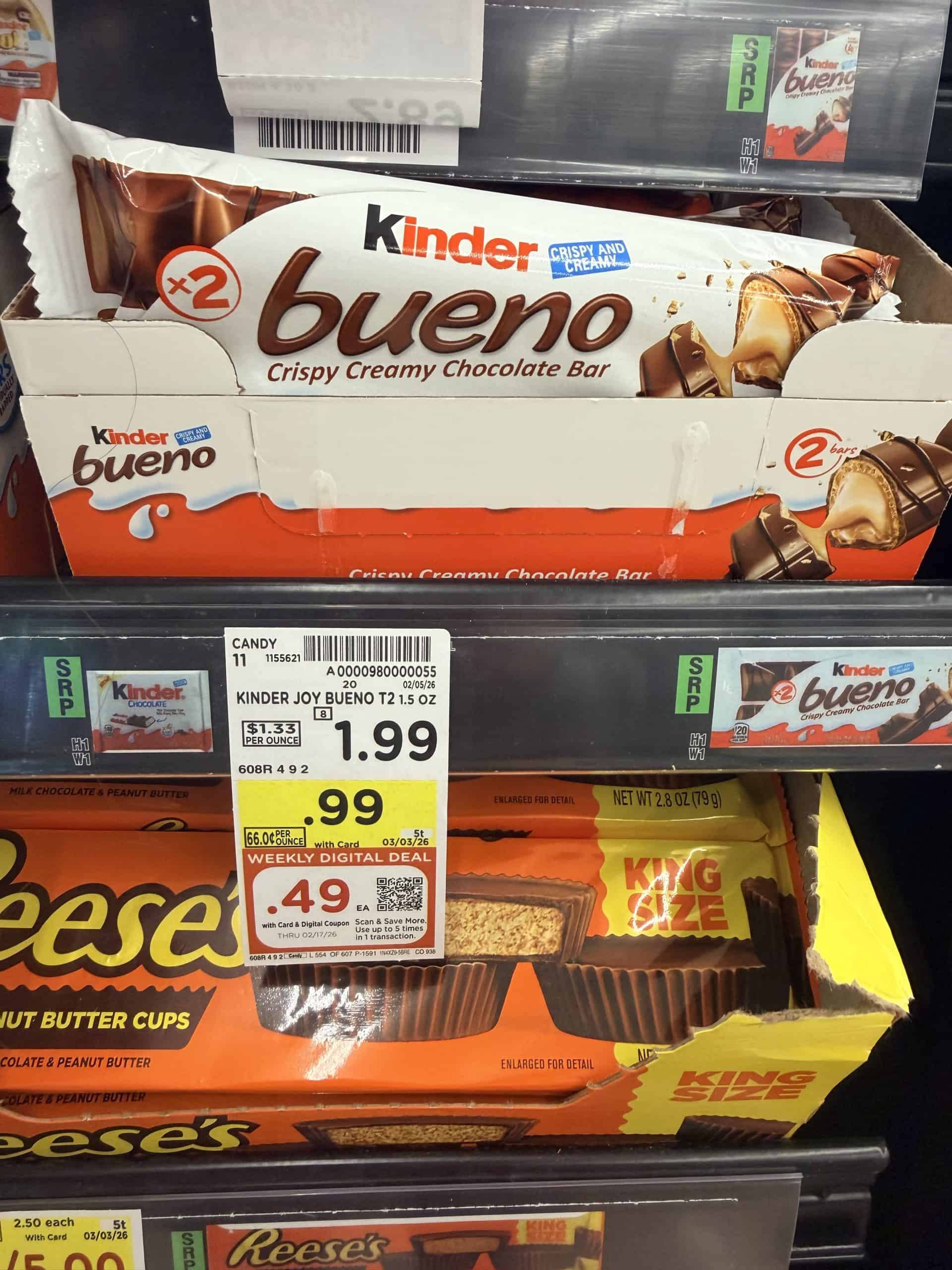 kinder kroger shelf image