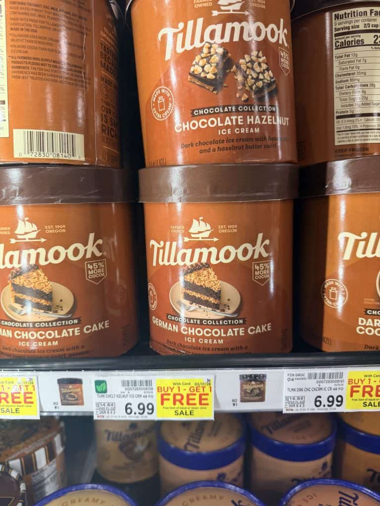 Tilamook Ice Cream Kroger Shelf image