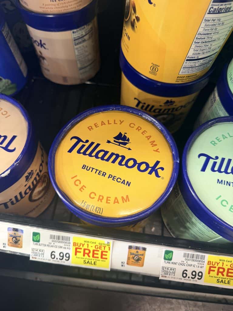 Tilamook Ice Cream Kroger Shelf image