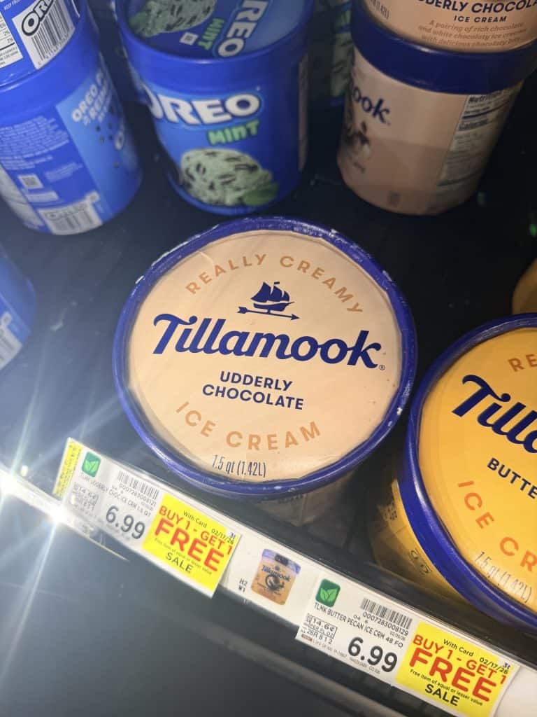 Tilamook Ice Cream Kroger Shelf image