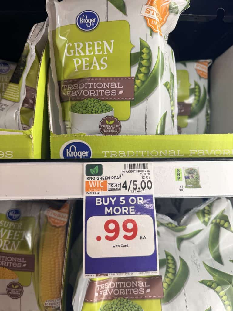 Kroger Frozen Vegetables Shelf image