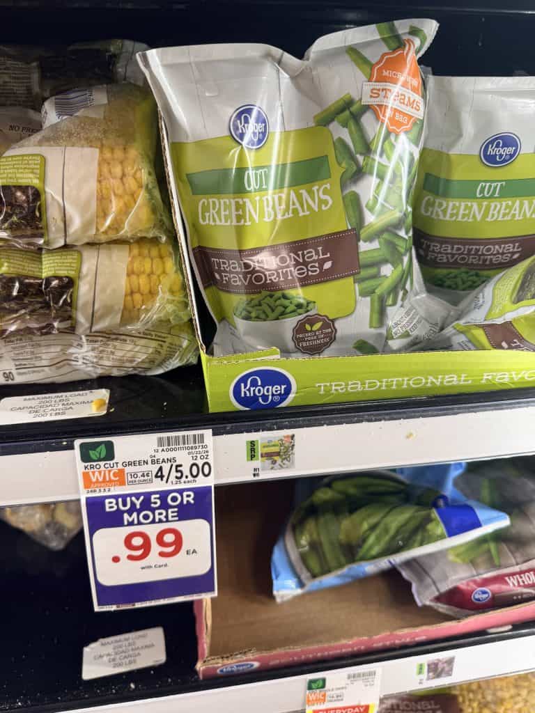 Kroger Frozen Vegetables Shelf image
