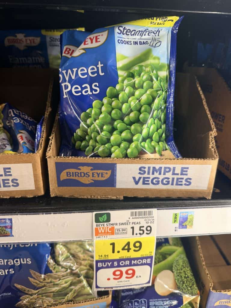 Birds Eye Vegetables Kroger shelf image