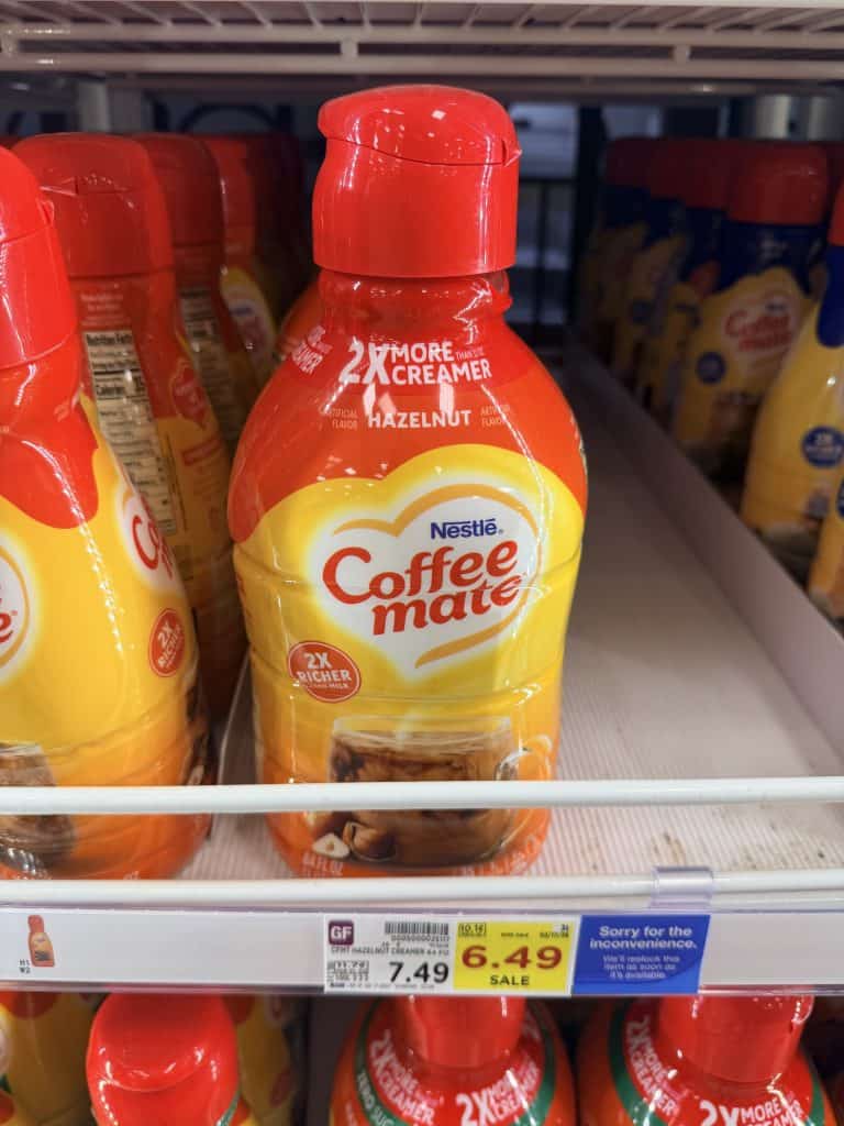 coffee mate creamer kroger shelf image