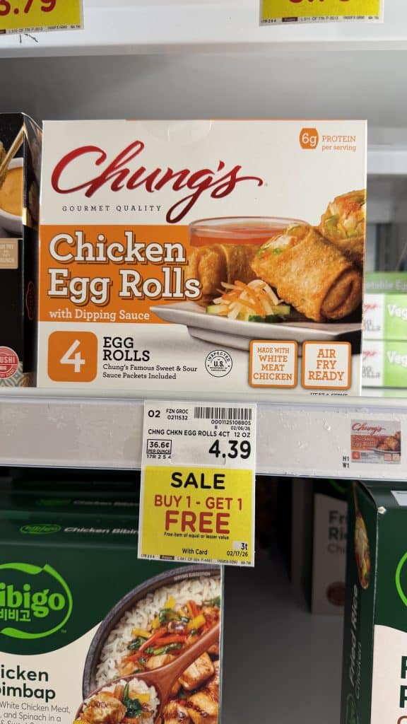 Chung's Egg Rolls Kroger Shelf Image