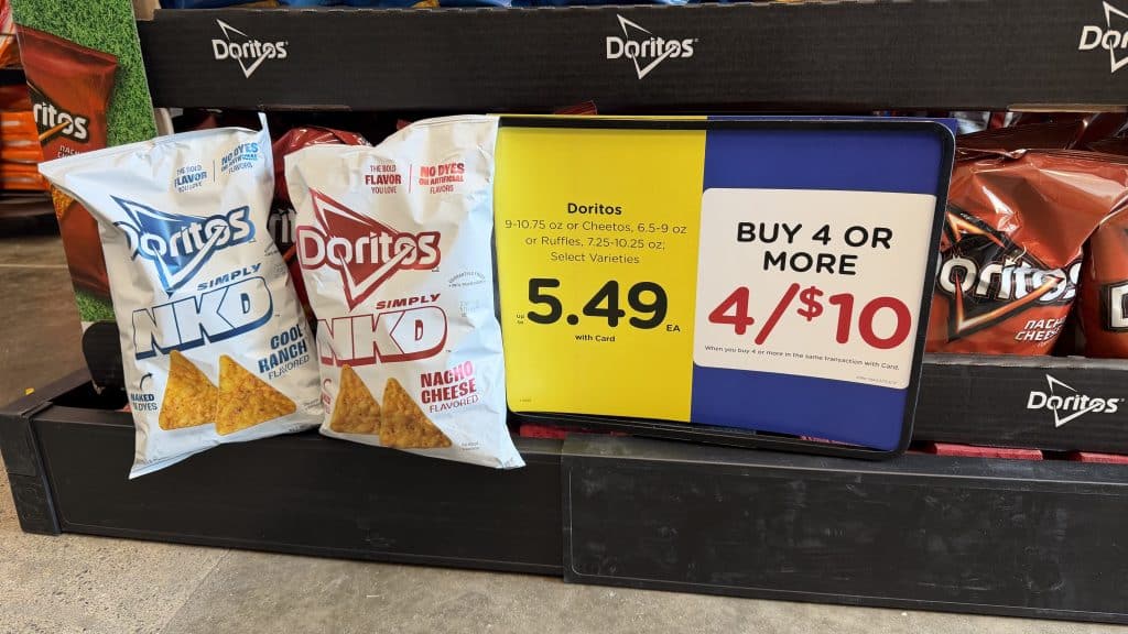 Doritos NKD Kroger Shelf Image