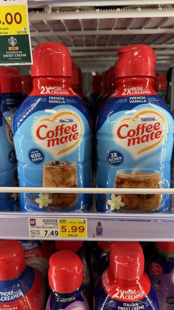 coffee mate creamer kroger shelf image