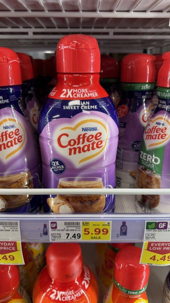 coffee mate creamer kroger shelf image