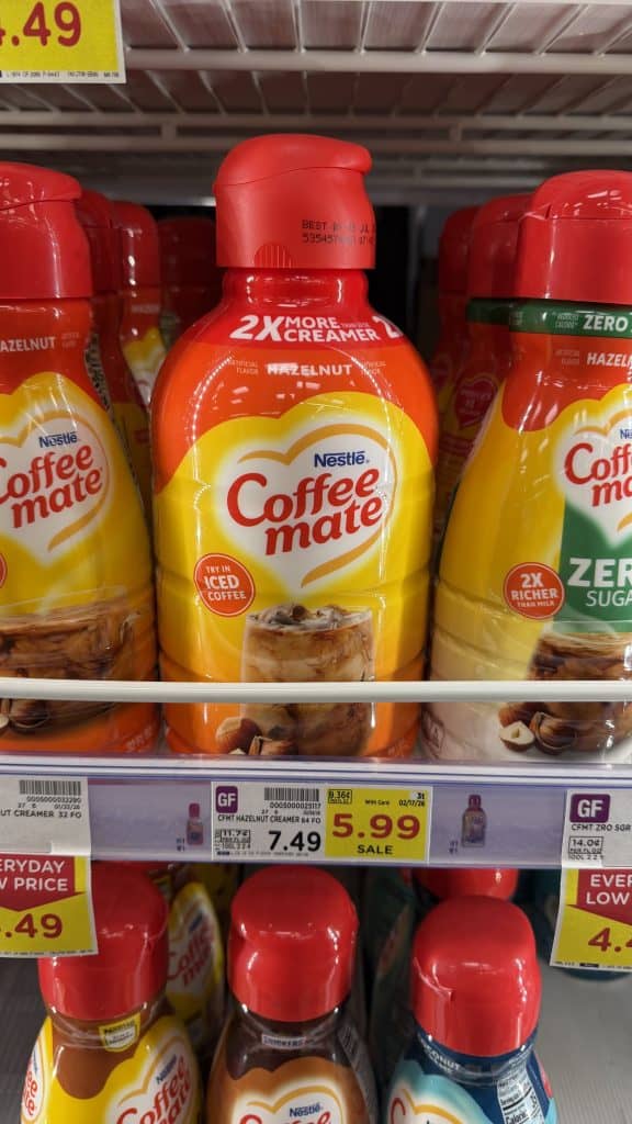 coffee mate creamer kroger shelf image