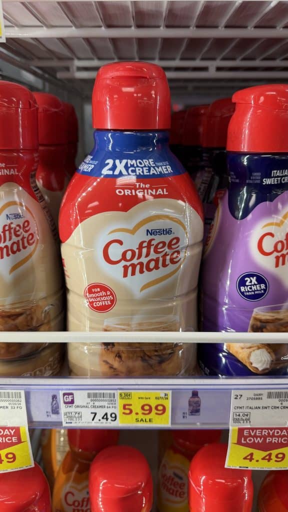 coffee mate creamer kroger shelf image