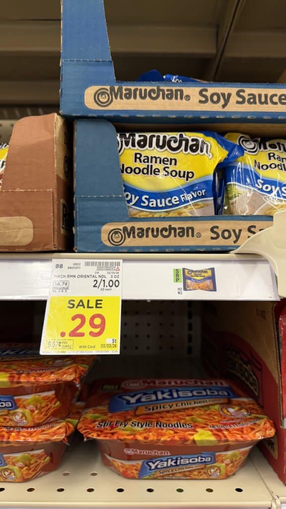 Maruchan Ramen Kroger Shelf Image