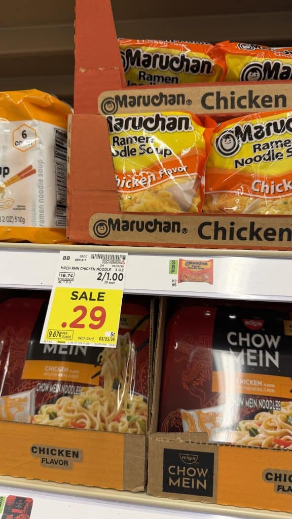Maruchan Ramen Kroger Shelf Image