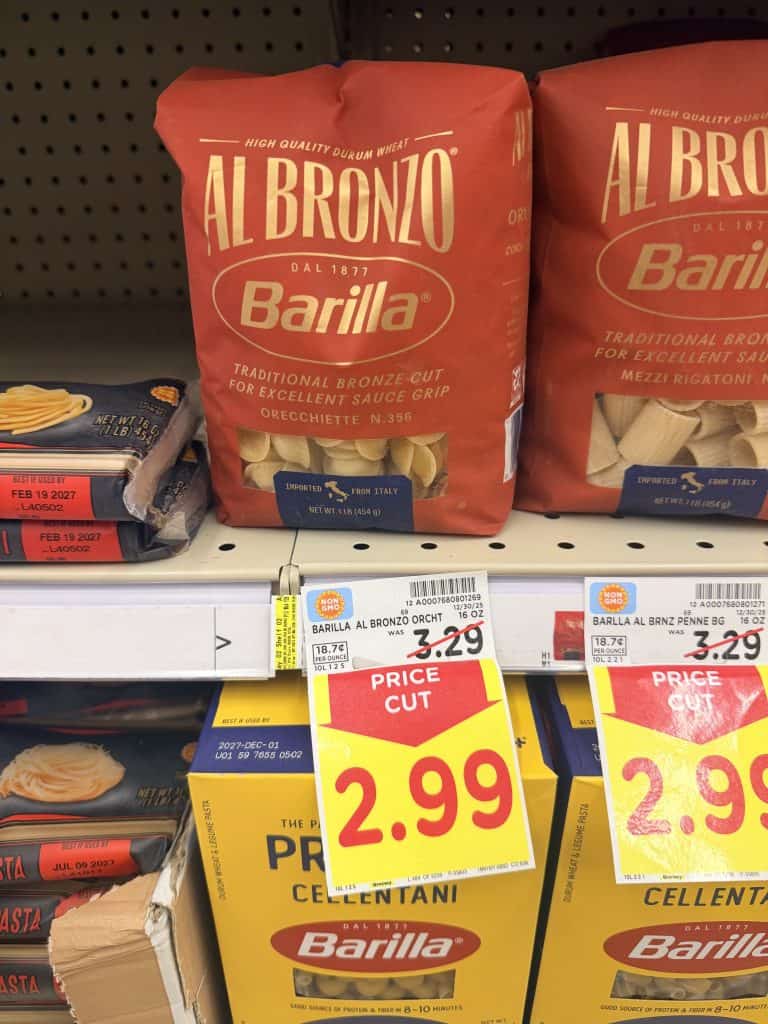 Barilla Al Bronzo Pasta Kroger Shelf image