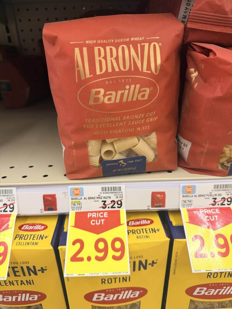 Barilla Al Bronzo Pasta Kroger Shelf image