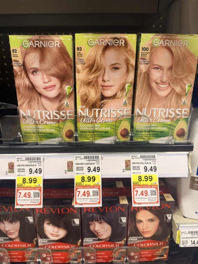 Garnier and Maybelline Kroger Shelf Image