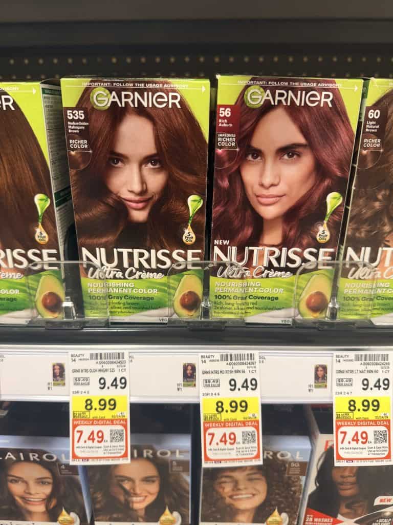 Garnier and Maybelline Kroger Shelf Image