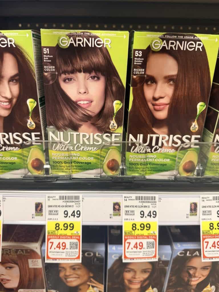 Garnier and Maybelline Kroger Shelf Image