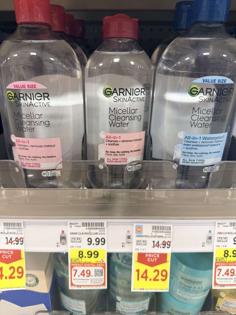 Garnier and Maybelline Kroger Shelf Image