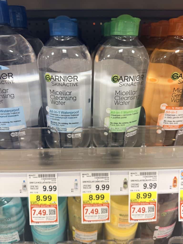 Garnier and Maybelline Kroger Shelf Image