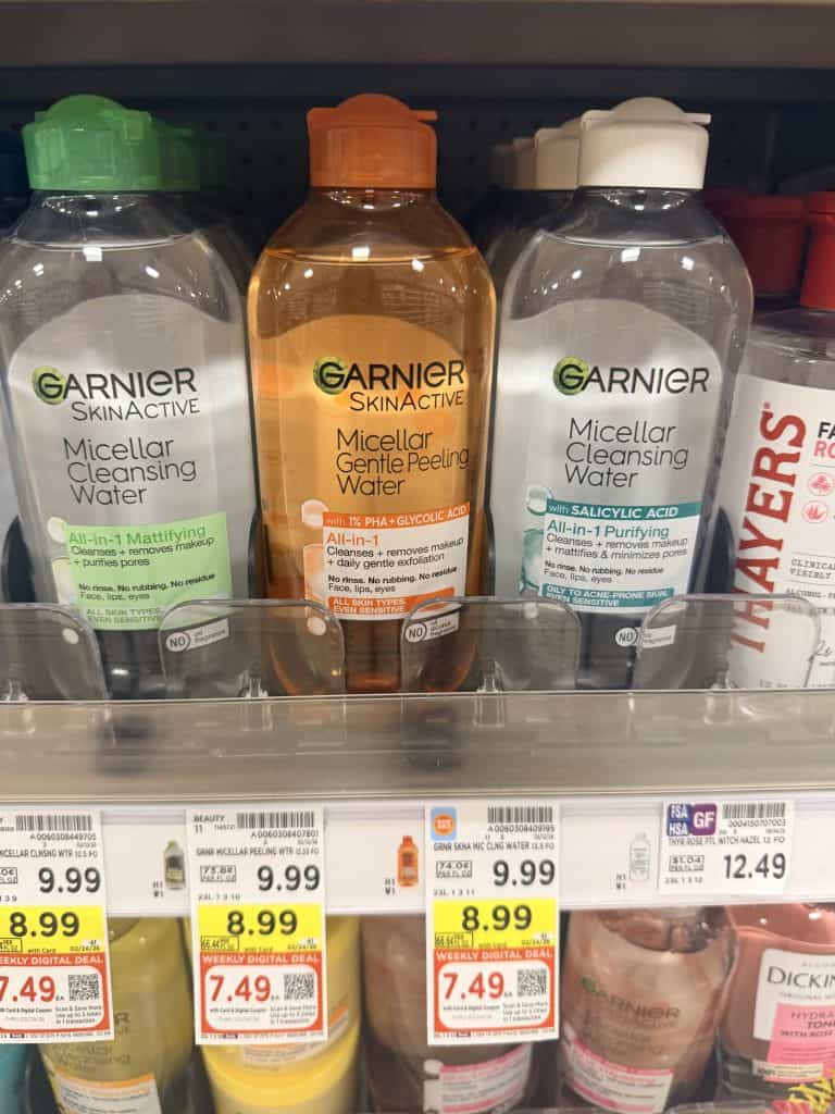 Garnier and Maybelline Kroger Shelf Image