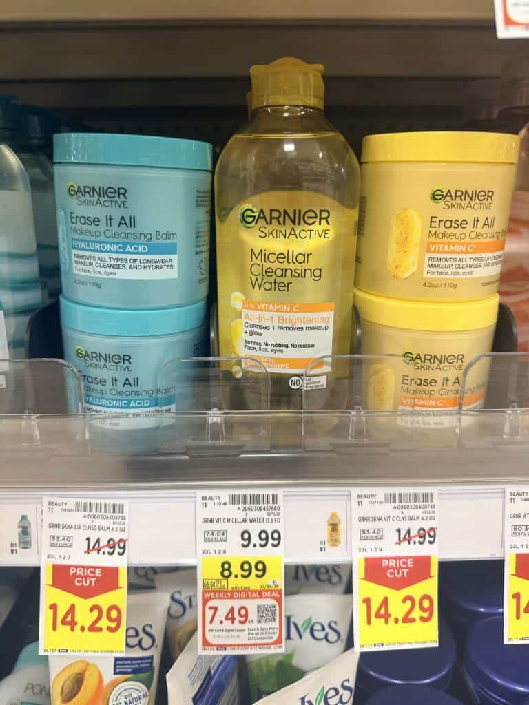 Garnier and Maybelline Kroger Shelf Image