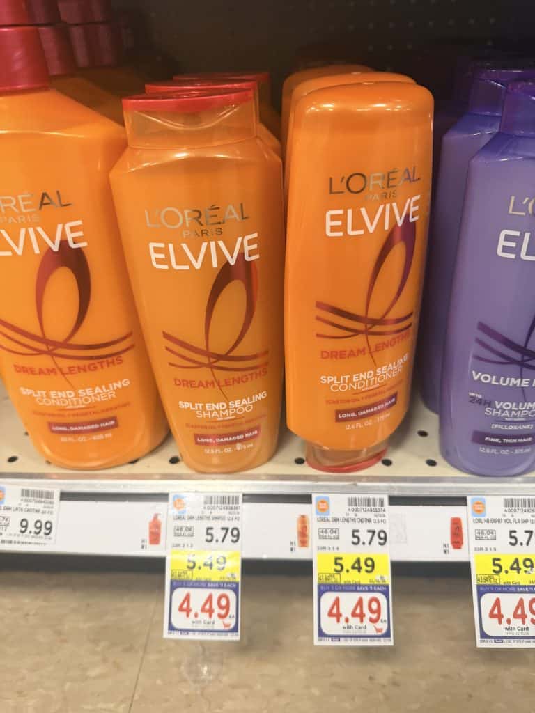 L'oreal Paris Elvive Kroger Shelf Image