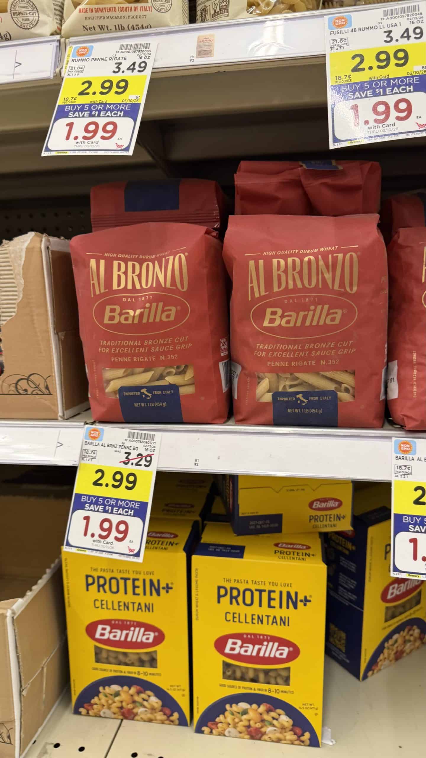 al bronzo barilla kroger shelf image