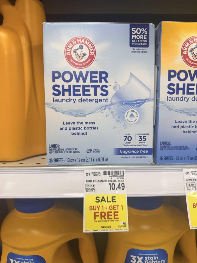 Arm & Hammer Laundry Kroger Shelf Image