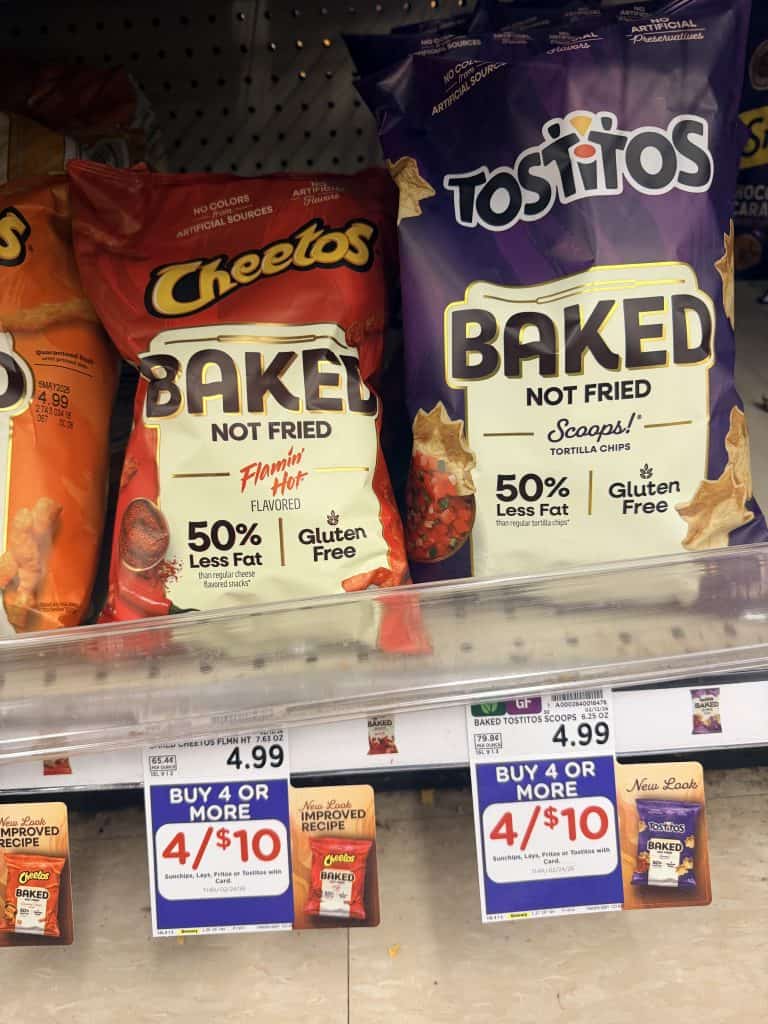 lay's baked chips kroger shelf image