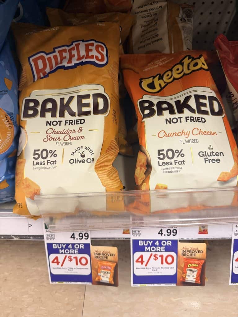 lay's baked chips kroger shelf image