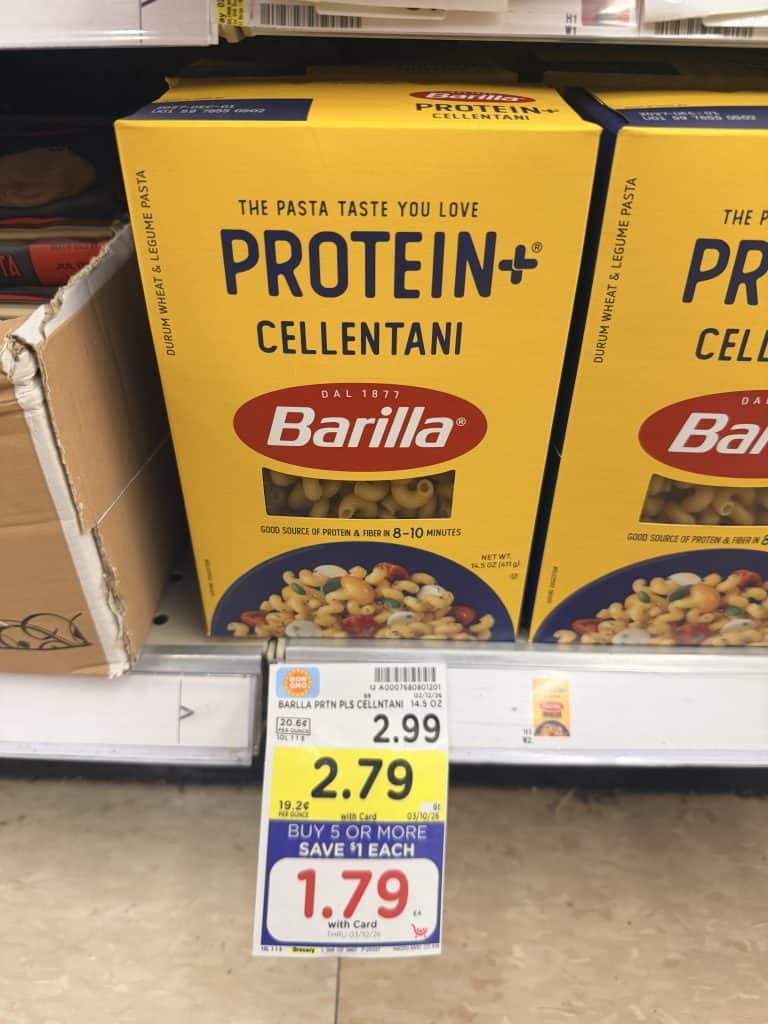 Barilla Protein Pasta Kroger Shelf image