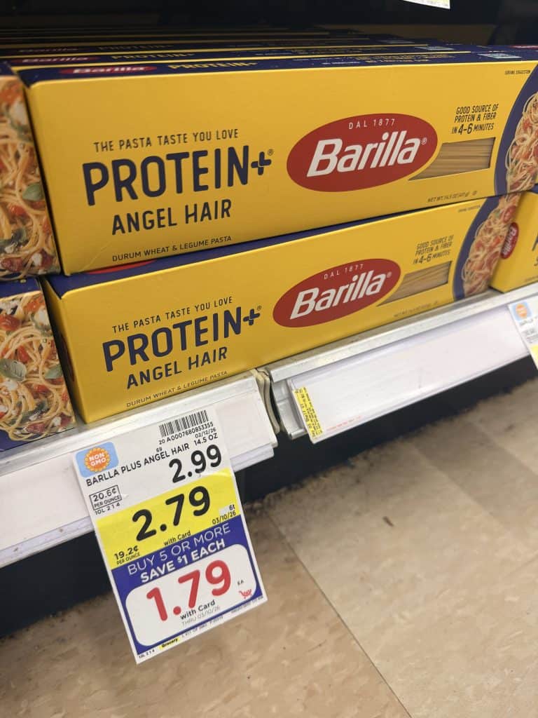 Barilla Protein Pasta Kroger Shelf image