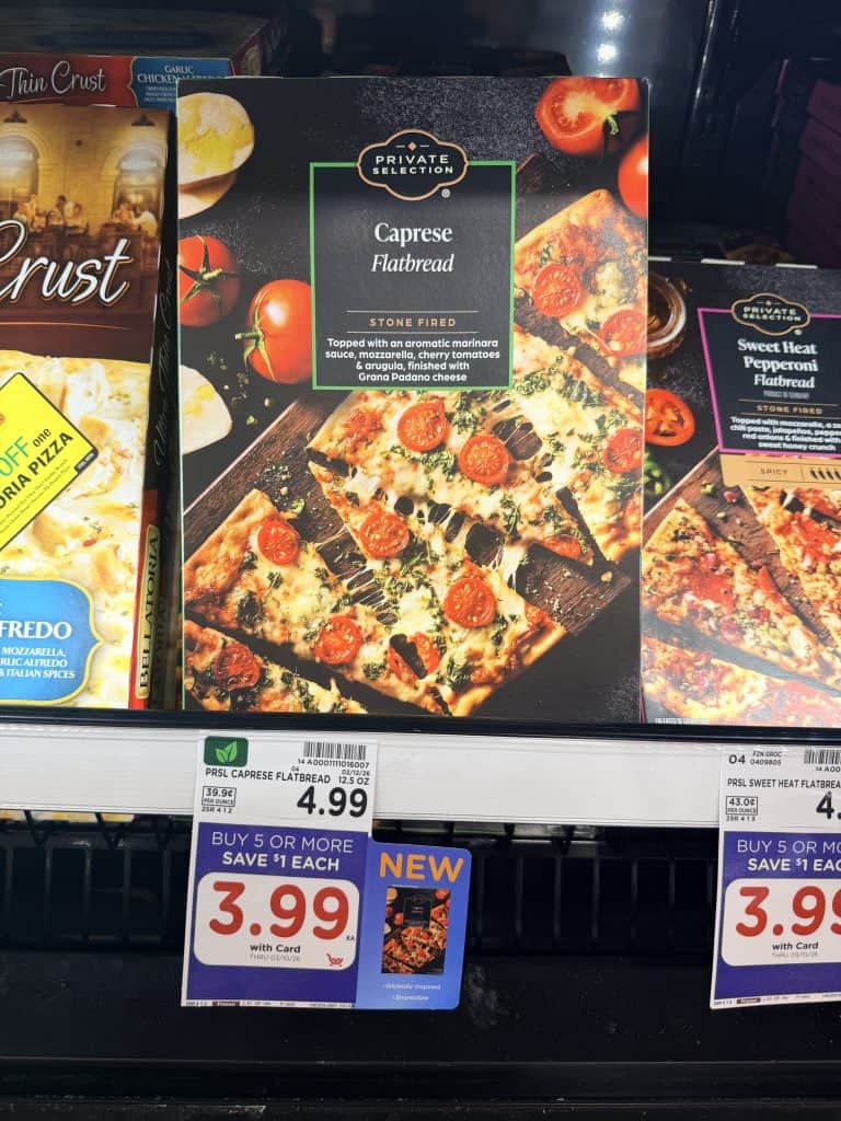 Private selection flatbread kroger shelf image
