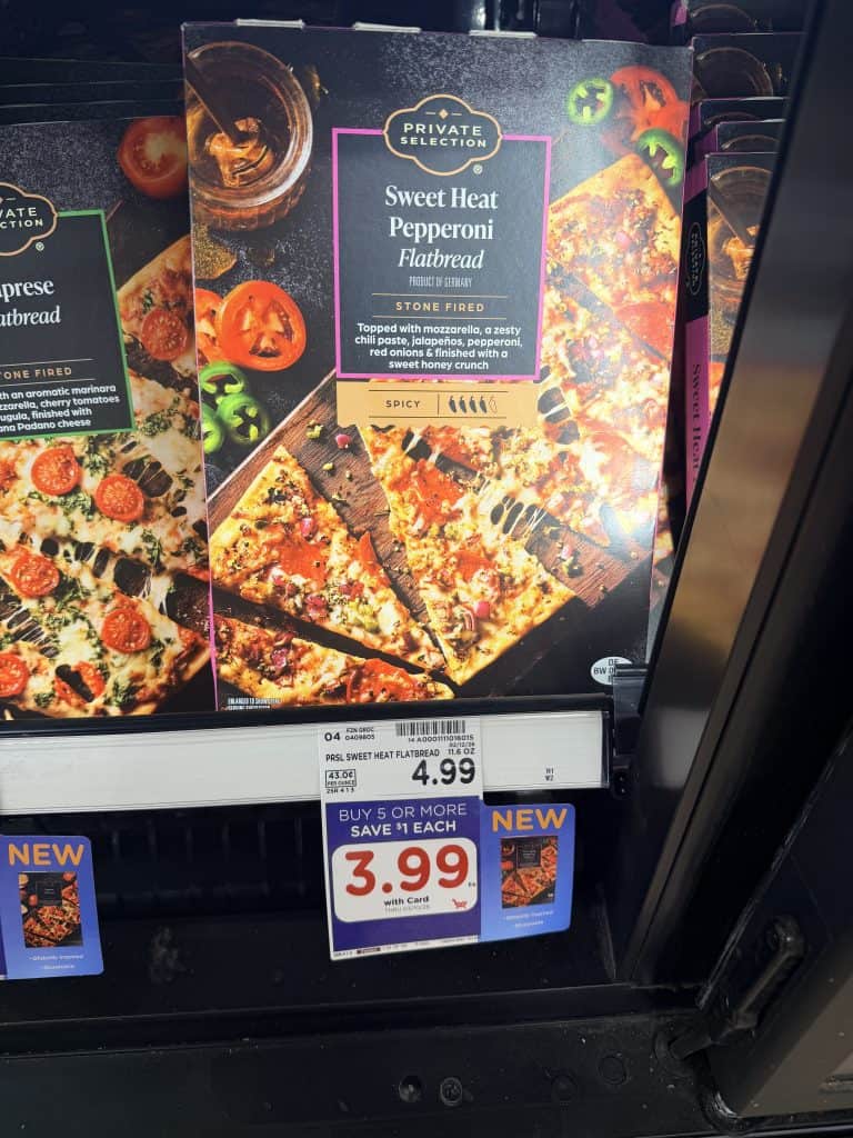 Private selection flatbread kroger shelf image
