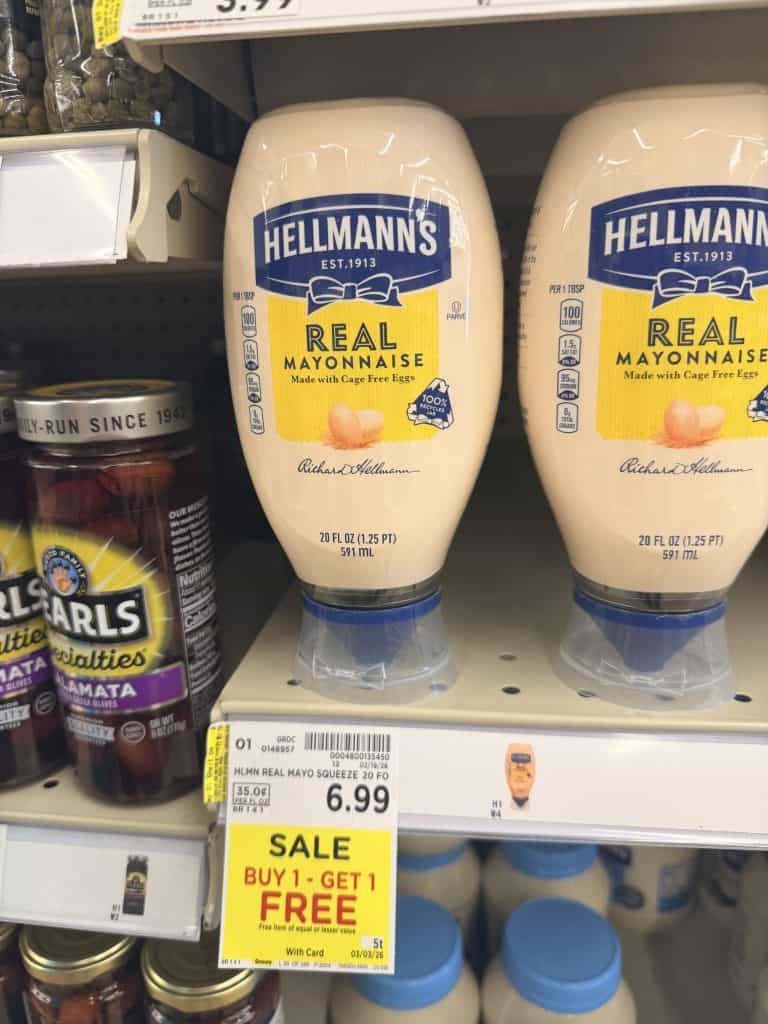 Hellmann's Mayo Kroger shelf image