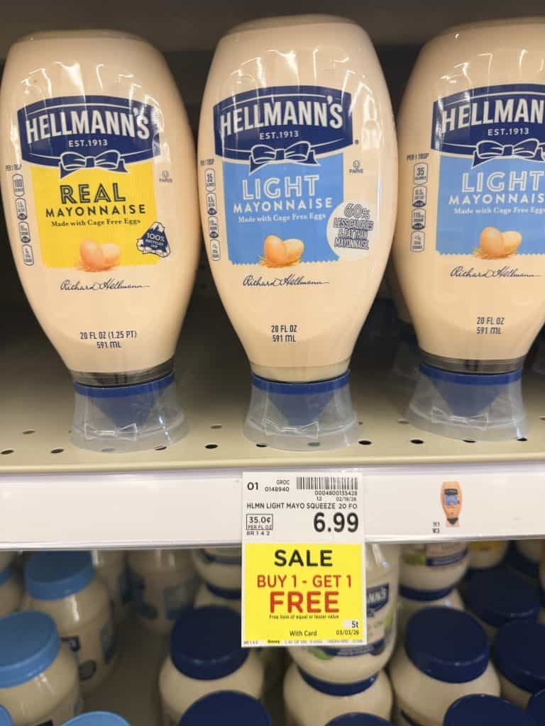 Hellmann's Mayo Kroger shelf image