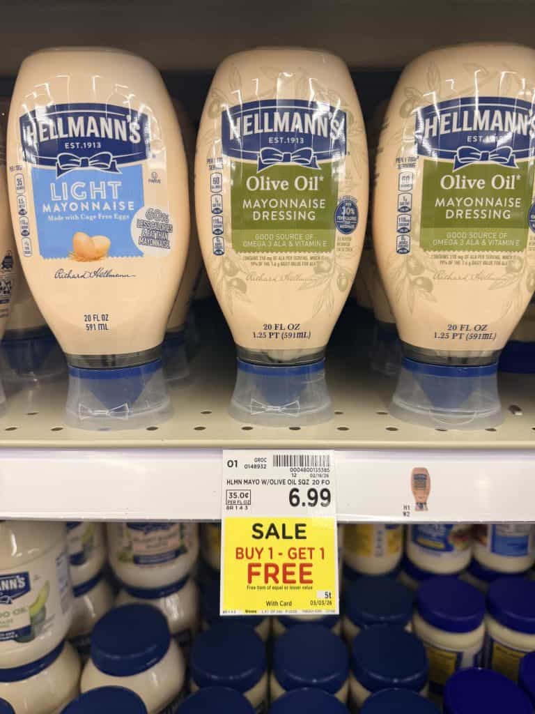 Hellmann's Mayo Kroger shelf image