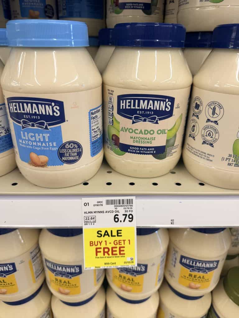 Hellmann's Mayo Kroger shelf image