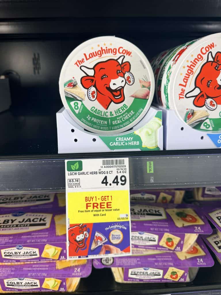 the laughing cow kroger shelf image