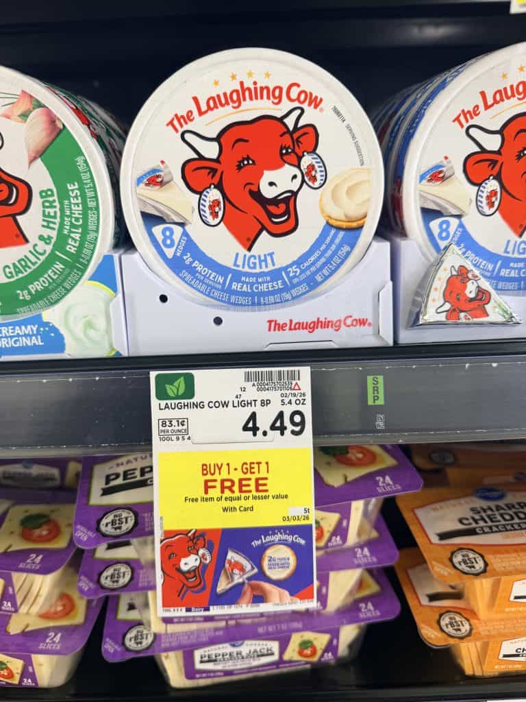 the laughing cow kroger shelf image