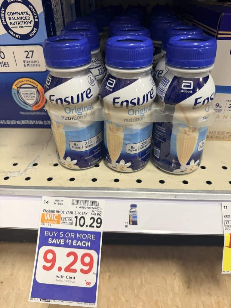 Ensure Shakes Kroger shelf image